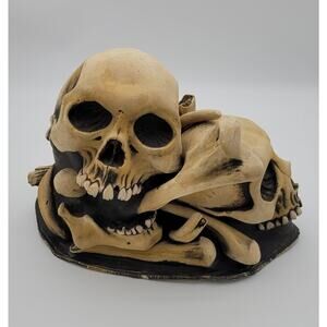 Vtg 1994 Be Something Studio Halloween Pile of Bones Skull Latex Rubber Decor